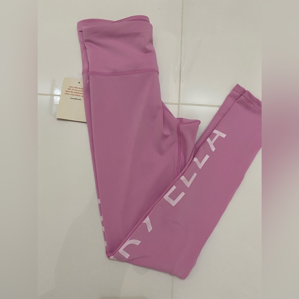 IVORY ELLA XS high rise pink legging